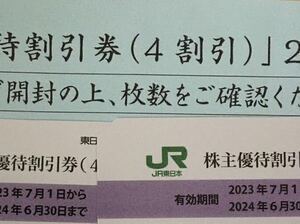 JR東日本株主株主優待割引券　2枚　1セット