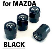 ◇送料無料◇マツダ◇MAZDA◇エアーバルブキャップ◇ブラック◇エアバルブキャップ◇タイヤバルブキャップ◇_画像1