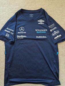 【支給品・非売品】2022 ウィリアムズ・レーシング F1 支給品 トレーニングジャージー・シャツ(フルロゴ仕様) umbro