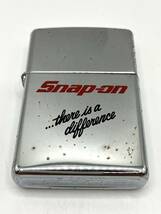 【GT5773】ZIPPO ジッポ Snap on スナップオン ライター ジッポライター オイルライター シルバー 火花〇_画像2