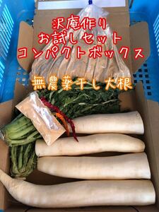 5.無農薬 干し大根 沢庵 お試しセット コンパクトボックス 野菜 漬物