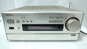 ONKYO FM AM ステレオ チューナーアンプ R-810M 通電のみ確認 説明文必読 オンキョー