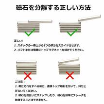 【60x10x3mm 5本】超強力バーマグネット 磁石マグネットバー ネオジム磁石 抗錆 冷蔵庫用_画像4