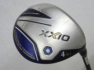 中古◆ XXIO12 ◆ FW4 16.5° ◆ (R) MP1200 ◆ ネイビー ◆紺 ゼクシオ12 (2022) 4W 4番 #4 男性用フェアウェイウッド 16.5度 ダンロップ