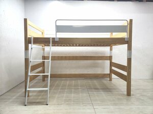 MOMO NATURAL Momo натуральный NICO MIDDLE BED WH 12.7 десять тысяч кровать-чердак детский сосна материал одиночный 