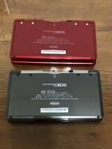 99YB1228 ニンテンドー 3DS任天堂 本体 ブラック レッド CTR-S-JPN-C0 2台セット_画像5