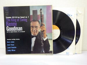 LP レコード 2枚組 THE KING OF SWING BENNY GOODMAN ベニーグッドマン COMPLETE 1937-38 JAZZ CONCERT NO.2 【E+】 D16538T