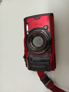 1万円スタート　OLYMPUS オリンパス　コンパクトデジタルカメラ　Tough TG-6　4K　レッド　動作確認済　傷あり　