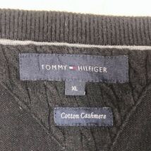 カシミヤ素材 TOMMY HILFIGER トミーヒルフィガー セーター メンズ XLサイズ_画像4