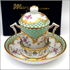 Art hand Auction #l7 ¡Cómpralo ahora! Objeto de taza Mangani de porcelana italiana de alta calidad., Artículos hechos a mano, interior, bienes varios, ornamento, objeto