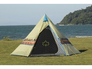 ロゴス(LOGOS) LOGOS ナバホTepee 400 【全国一律送料無料】 ワンポール テント ティピー かわいい ナバホ柄 インディアン UVカット