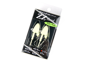 オンスタックル(oz-tackle) ワインド専用ジグヘッド　ジージーヘッド(ZZ Head) 1／2oz. グロー トレブルフック付き 太刀魚 タチウオ