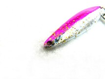 ジャッカル(JACKALL) ビンビンメタルTG(BIN-BIN METAL TG) 60g マイクロピンク（グローエッジ） 64mm ルアー ハードルアー マイクロジグ_画像4