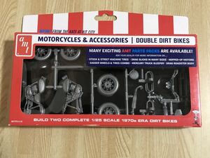 送料無料　未使用　1/25 エラ ダートバイク アクセサリー プラモデル　amt 1970s ERA DIRT BIKES MOTORCYCLES & ACCESSORIES DOUBLE