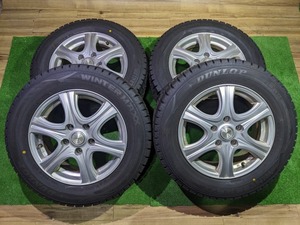 2022年 スタッドレス DUNLOP WINTERMAXX WM02 195/65R15 91Q SIBILLA 15 6J +43 PCD114.3 5H ノア ヴォクシー ステップワゴン 等 D152