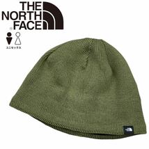 ノースフェイス ビーニー ニット帽 NF0A4VUB ボックスロゴ フリース生地 オリーブ ワンサイズ THE NORTH FACE MOUNTAIN BEANIE 新品_画像1