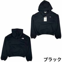 ザ ノースフェイス パーカー ホワイトレーベル 韓国 NM5PM80 ミディアム丈 フーディー 黒 Mサイズ THE NORTH FACE W CURTIN HOODIE 新品_画像3