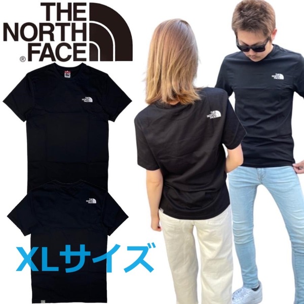 ノースフェイス 半袖 Tシャツ NF0A2TX5 シンプルドーム ブラック XLサイズ ロゴ ユニセックス THE NORTH FACE S/S SIMPLE DOME TEE 新品