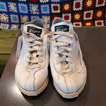 オニツカタイガー　Onitsuka Tiger　レザーシューズ　レザースニーカー　25.5　昭和レトロ　中古　アシックス_画像1