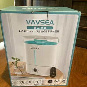 値下げしました！VAVSEA 加湿器 タッチパネル式 アロマ加湿器 空焚き防止 3段階霧量調節 超静音 省エネ 4L 大容量