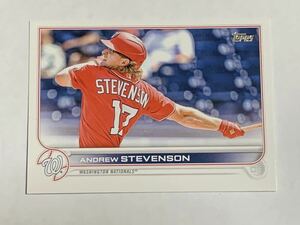 日本ハム 新来日外国人 スティーブンソン ANDREW STEVENSON MLBカード 2022 TOPPS UPDATE