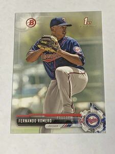 横浜DeNA 来日外国人 ロメロ MLB RC カード 2017 BOWMAN PAPER 即決