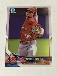 ロッテ 新来日外国人 フェルナンデス JUNIOR FERNANDEZ MLBカード 2018 BOWMAN CHROME