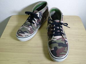 * VANS Vans mid leather * 26.5cm sneakers camouflage camouflage 