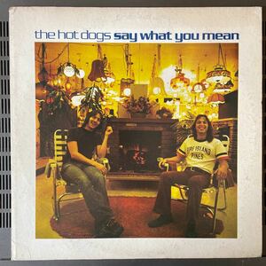 U.S. ORG US オリジナル THE HOT DOGS / SAY WHAT YOU MEAN SWAMP スワンプ名盤 TERRY MANNING 