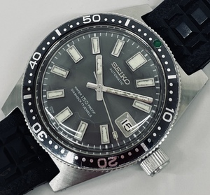 美品 SEIKO セイコー 150m ファーストダイバー 6217-8001 デイト 自動巻 オリジナルラバーベルト