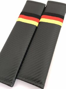  Germany seat belt cover shoulder pad national flag carbon style Porsche PORSCHE 356 Cayman Boxster 911 914 944 Cayenne Panamera Macan 