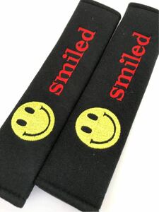  Smile seat belt cover shoulder pad MR Wagon Carry Jimny Cervo Wagon R twin Hustler Palette smiley smile laughing face 