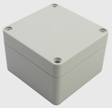 プラスチックボックス IP65 防水 防塵 ABS 電気ボックス ジャンクションボックス グレー 灰色 83 x 81 x 56mm (3.29 x 3.19 x 2.2インチ)