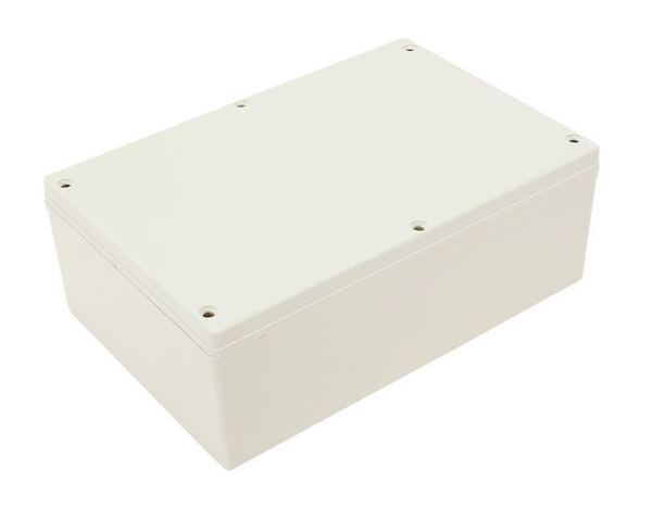 プラスチックボックス IP65 防水 防塵 ABS 電気ボックス ジャンクションボックス グレー 灰色 200×120×75mm (7.9×4.7×2.95インチ)