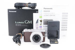 ★外観美品★ Panasonic パナソニック LUMIX GM1S DMC-GM1SK-T 標準レンズキット ブラウン ミラーレス一眼カメラ #929
