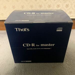 That's CDR-74MY CD-R for Master 10枚入り(未開封)