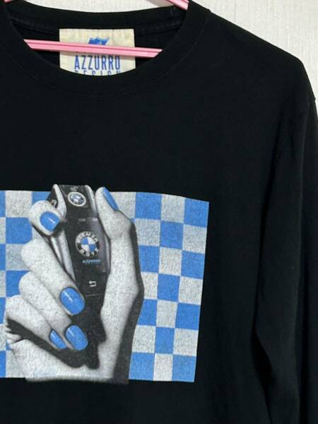 アズーロデザイン　BMW BEEMER BOYZクラックプリント　長袖Tシャツ