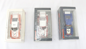 【未開封まとめ３点品】 SPARK SJ095 winter Fuji 1979 / S7701 Hockenheim 1978 / S7700 Zolder 1977 TOYOTA 箱付き ミニカー 003FRAG50