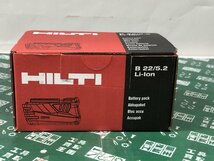 未使用中古品 電動工具 ★HILTI(ヒルティ) 21.6v5.2Ahリチウムイオンバッテリ B22/5.2 ITAFPUECL2RG_画像1