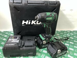 中古品 電動工具 ★HiKOKI コードレス静音インパクトドライバ WHP18DBL(2LXPK) 電ドラ、電気工事 ITT8TO2T75FA