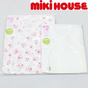 [ новый товар не использовался ] Miki House детский комбинезон-платье & распашонка комплект 50cm цветочный принт & одноцветный 
