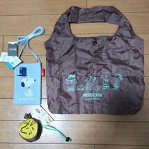 新品 スヌーピー ルートート バッグ 2点セット (SNOOPY ROOTOTE エコバッグ)_画像1