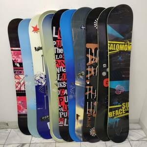 現状品 BURTON バートン SALOMON サロモン K2 GHOST LOCAL jaffe FORUM 他 スノーボード 板 まとめ セット