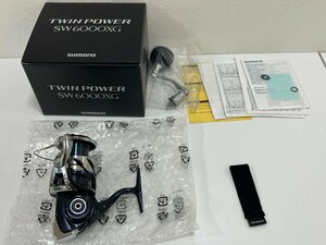 【N39587】SHIMANO シマノ TWINPOWER SW6000XG 釣り具 箱 付属品付き 中古品 現状品 詳細不明