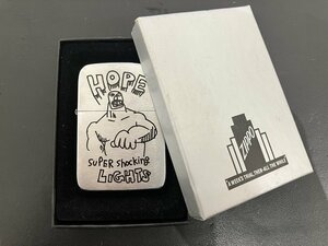 【I38894】ZIPPO　ジッポー　HOPE　SUPER SHOCKING LIGHTS　ライター　オイルライター　喫煙具　中古品