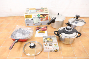 圧力鍋 調理器具 まとめ T-FAL 4.5L SENPRE 6L Bellfina グリル名人 フライパン 005JIAO82