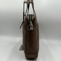 1円【入手困難/定価15万円】コーチ COACH ブリーフケース トートバッグ ハンド ショルダー 2way メンズ ビジネス A4レザー 大容量 ブラウン_画像3