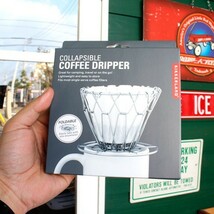 キッカーランド コラシブル コーヒー ドリッパー ステンレス KIKKERLAND キッチン雑貨 コーヒー用品 アウトドア コンパ_画像7