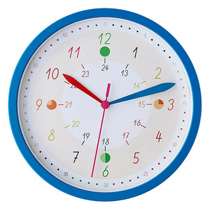 壁掛け時計 TFA DOSTMANN チックタックウォールクロック 直径30cm プラスチック ガラス24時間表示 ステップムーブ