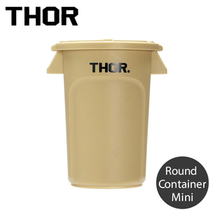 収納BOX THOR MINI ROUND CONTAINER DC ミニラウンドコンテナー コヨーテ フタ付き 丸型 収納 ペン